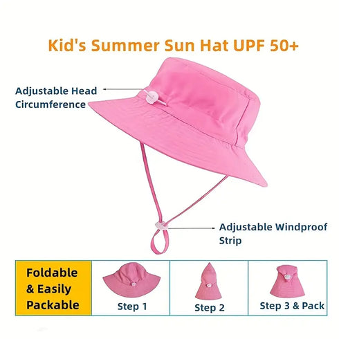 Bucket Hat in Fuschia