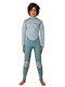 Kids Long Wetsuit in Sage Striped