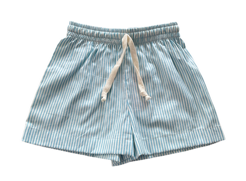 Striped Cotton Shorts