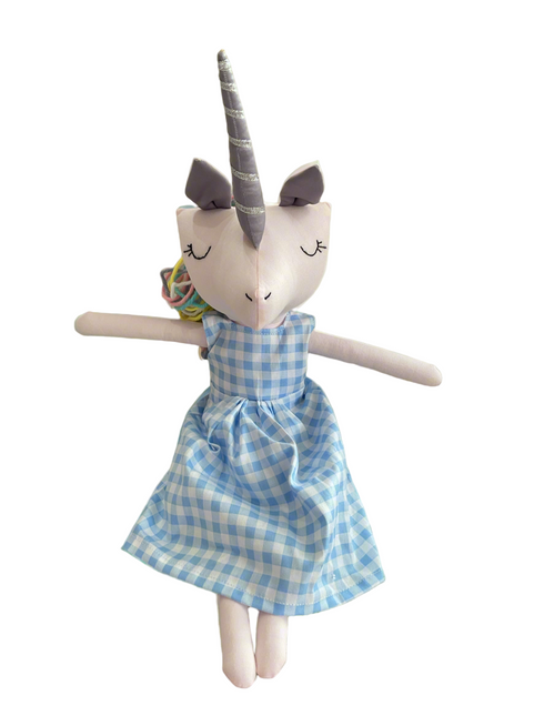 unicorn plush doll handmade