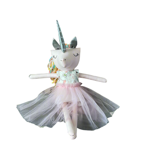 unicorn plush doll handmade