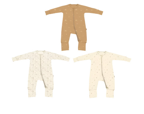 Baby Sleepsuit in Pastel Peach