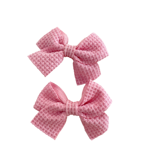 Hair Bow Cotton Clips