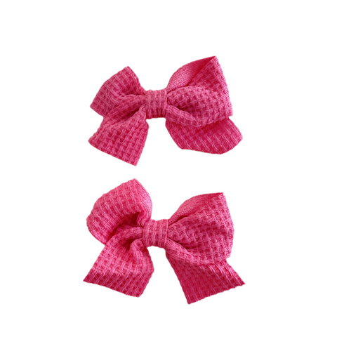 Hair Bow Cotton Clips