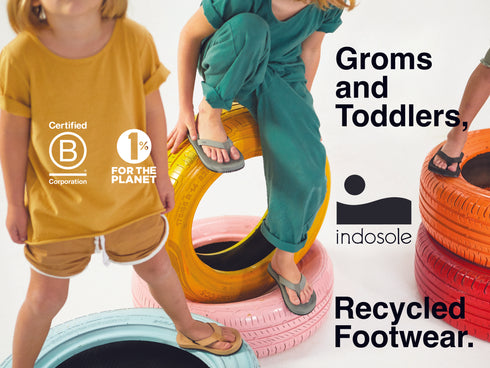 Indosole Groms flip flops - Leaf