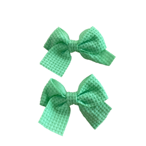 Hair Bow Cotton Clips