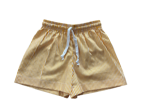 Striped Cotton Shorts