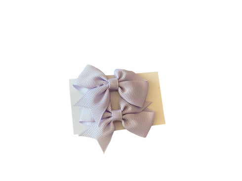 Bow Hair Clip in Baby Pastel Peony