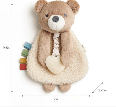 Itzy Lovey Plush And Teether Toy - Bear