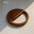 Sun Shape Silicone Teether in Brown