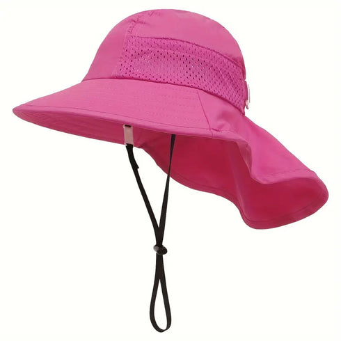 Bucket Sun Hat in Fuschia