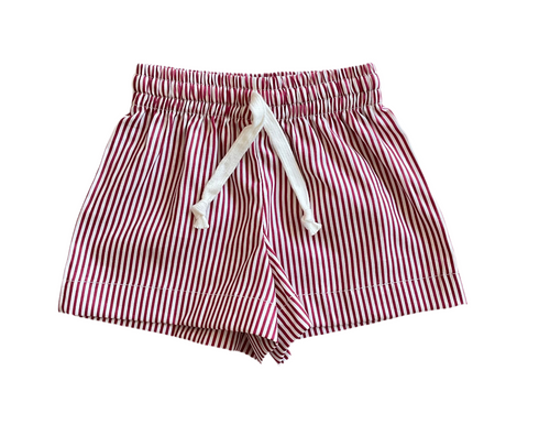 Striped Cotton Shorts
