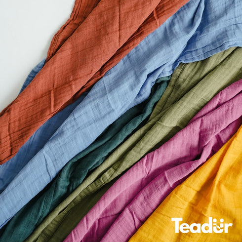 Bamboo Swaddle Blanket in Orange