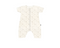 Baby cotton romper with a subtle pattern