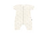 Baby cotton romper with a subtle pattern