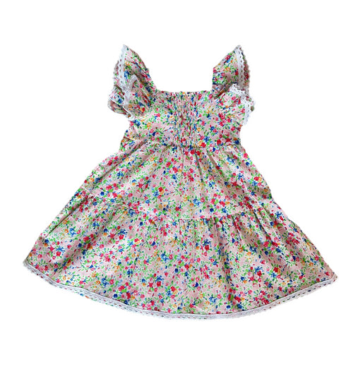 Rainbow Ditsy Floral Dress