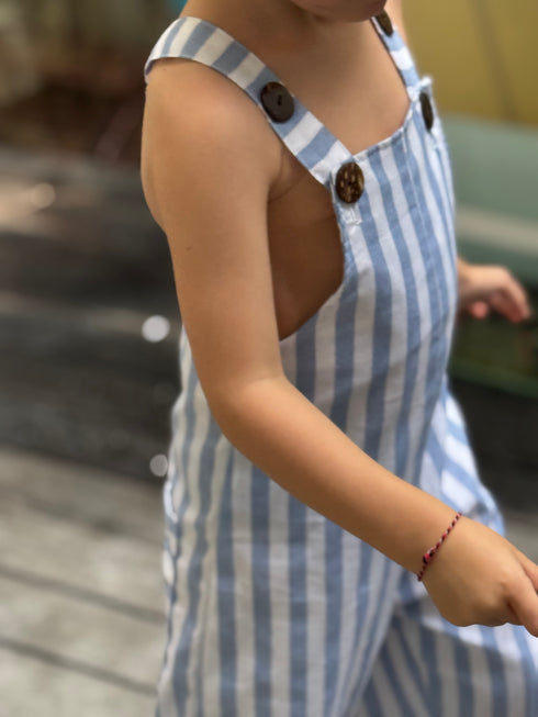 Blue Pinstripe jumpsuit