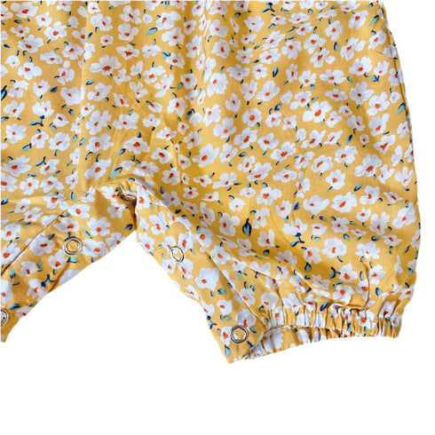 Mustard daisy Romper