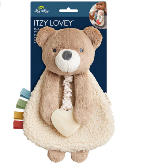 Itzy Lovey Plush And Teether Toy - Bear