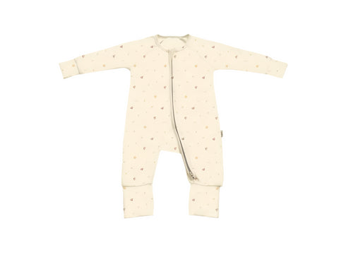 Baby Sleepsuit in Pastel Peach