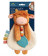 Itzy Lovey Plush And Teether Toy - Highland Cow