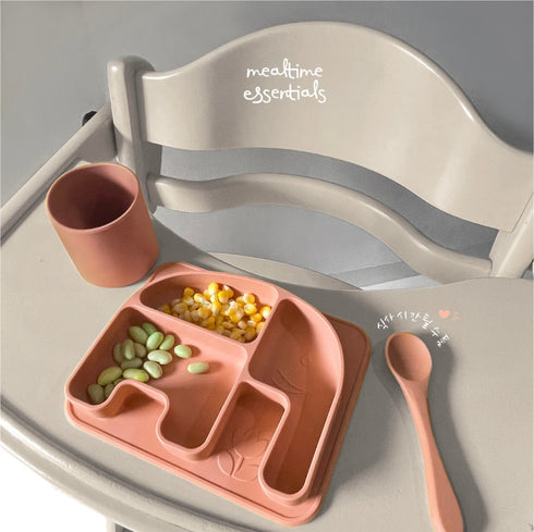 Silicone Elephant Plate - Pink