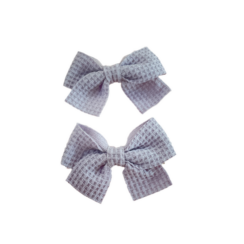 Hair Bow Cotton Clips