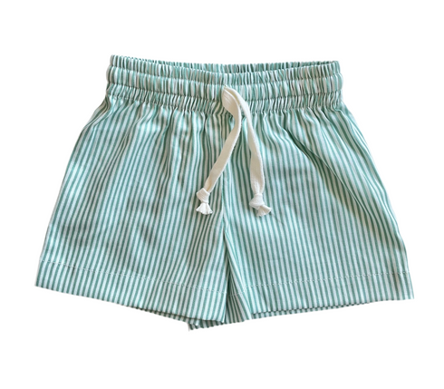 Striped Cotton Shorts