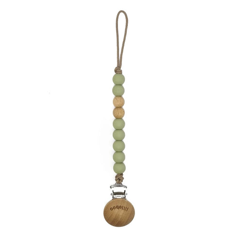 natural wood pacifier clip