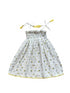 Dress kids cotton, A-line, floral daisy