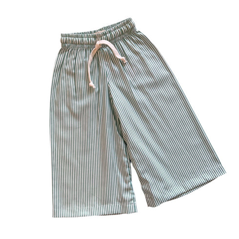 Cotton stripes long pants, unisex pants, ecofriendly product