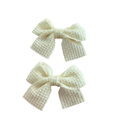 Hair Bow Cotton Clips