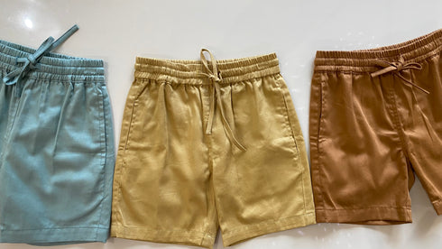 Organic Boys Shorts in Mint