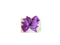 Bow Hair Clips in Purple