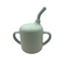 Sippy cup green kids, silicone