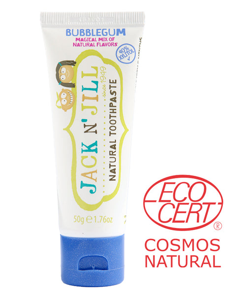 Kids toothpaste in bubble gum flavor