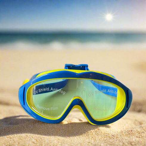 Swim Goggles Blue Yellow