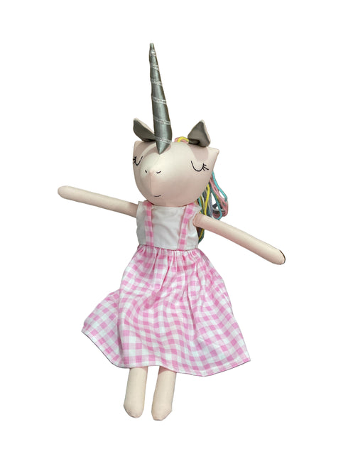 unicorn plush doll handmade