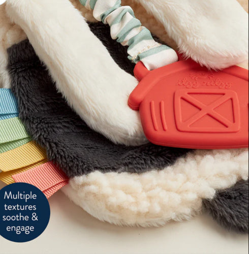 Itzy Lovey Plush And Teether Toy - Cow