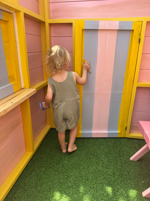 Unisex Jumpsuit in Sage Green