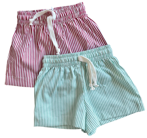 cotton striped shorts eco friendly