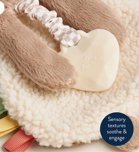 Itzy Lovey Plush And Teether Toy - Bear