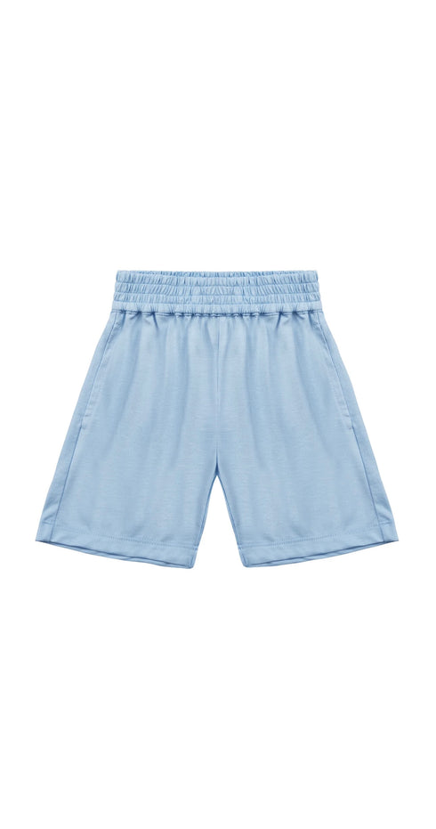 Cotton Shorts in Sky Blue