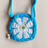 Blue Flower Crochet Bag