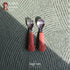 Stainless Steel Spoon & Fork Set in Burgundy