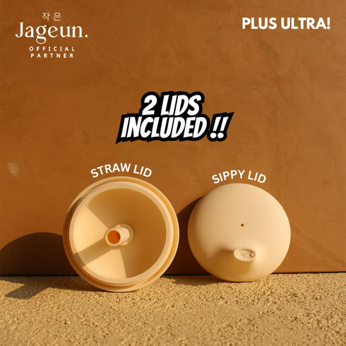 Stainless Silicone Sippy Cup in Beige