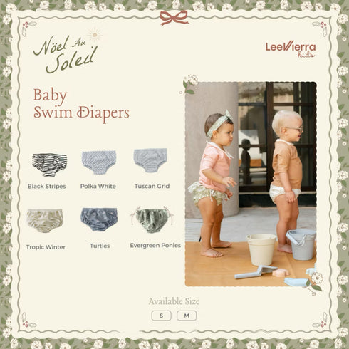 Soleil Baby Unisex Swim Diapers - Evergreen