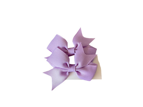 Bow Hair Clip in Baby Lilac