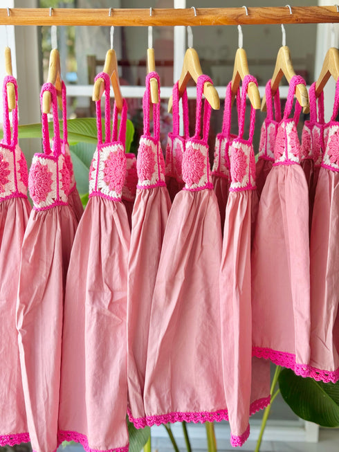 Belle Dress in Dusty Pink