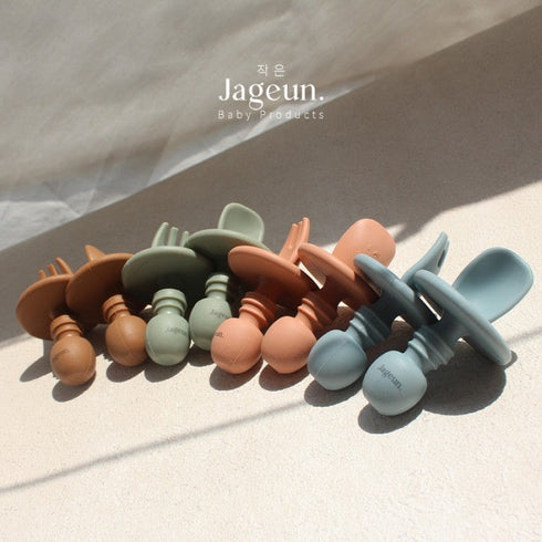 Training Spoon & Fork Set in Blue